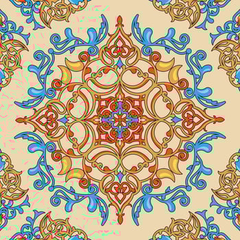 Eslimi Seamless Pattern Background vector