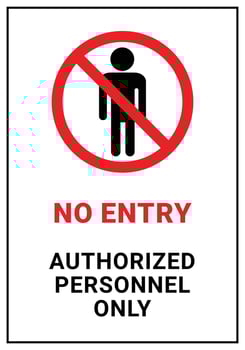 Free vector flat design do not enter sign design