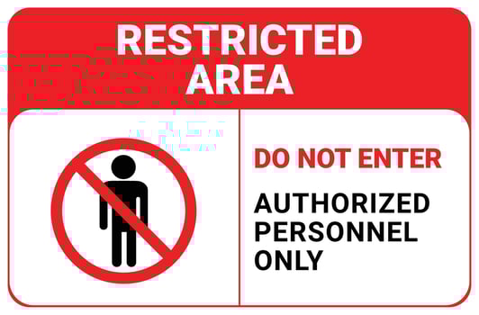 Free vector flat design do not enter sign design