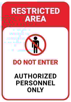 Free vector flat design do not enter sign design