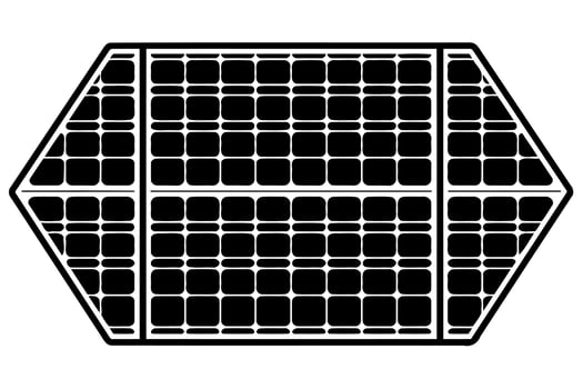 solar energy panels conceptual vector