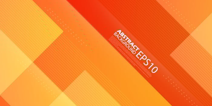 Geometric orange abstract background with simple lines. Colorful orange design. Bright and modern with 3d lights concept. Eps10 vector