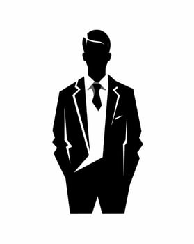 Business man with tie vector