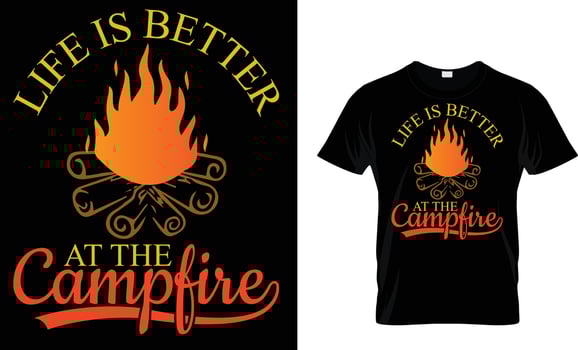 adventure, mountain, hiking, camping, typography, vector T-Shirt design