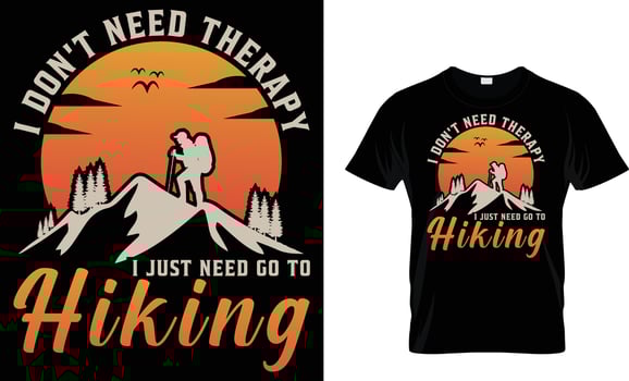 adventure, mountain, hiking, camping, typography, vector T-Shirt design