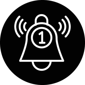 Notification Vector Icon Design