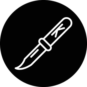 Knife Vector Icon Design