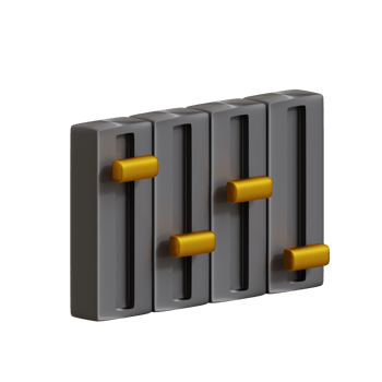 3d rendered sound mixer perfect for music design project png