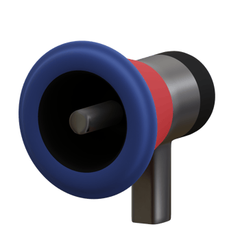 3d rendered megaphone perfect for music design project png