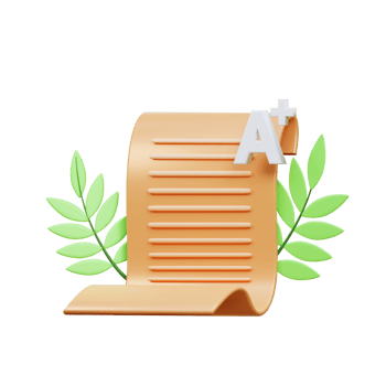 3d grade A plus icon illustration object png