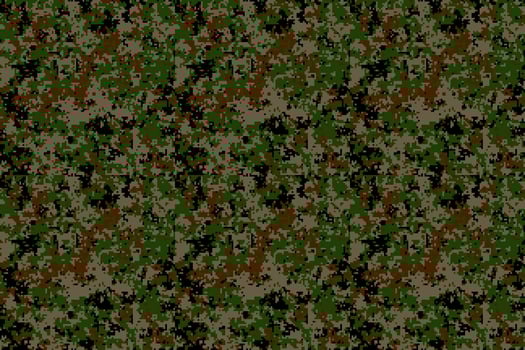 Pixel camouflage for a soldier army uniform. Modern camo fabric design. Digital military vector background.