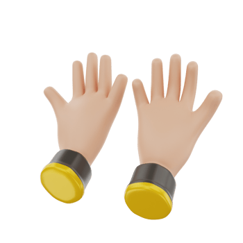 3d praying hand icon illustration object png