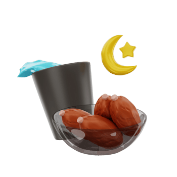 3d iftar food icon illustration object png