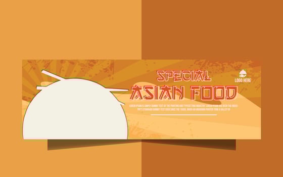 special cover template social media post cover vector