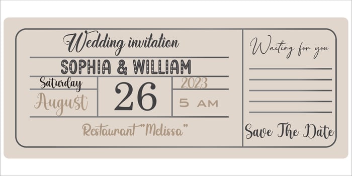 Wedding invitation, greeting card vector, illustration vector