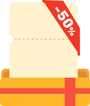 Opened gift box with coupon tickets. special surprise concept.Sale marketing promotion design png