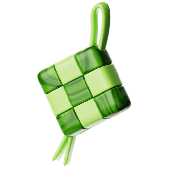 Ramadan Ketupat 3d Icon Illustration png