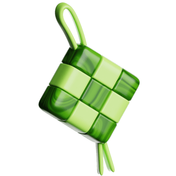 Ramadan Ketupat 3d Icon Illustration png