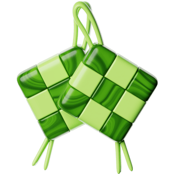 Ramadan Ketupat 3d Icon Illustration png