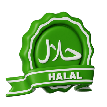 Ramadan Halal Badge 3d Icon Illustration png