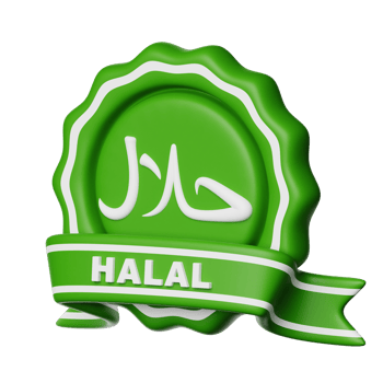 Ramadan Halal Badge 3d Icon Illustration png