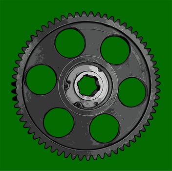 vector big gear for graphic design needs