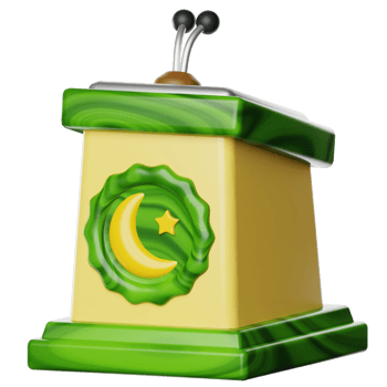 Ramadan Mosque Podium 3d Icon Illustration png