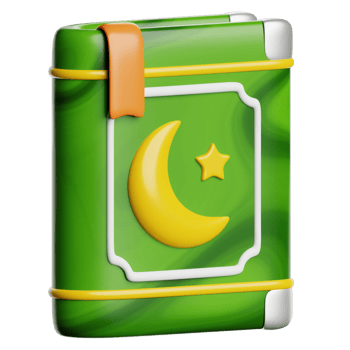 Ramadan Holy Qur'an Book 3d Icon Illustration png