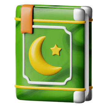 Ramadan Holy Qur'an Book 3d Icon Illustration png