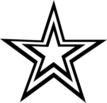 black and white star icon png