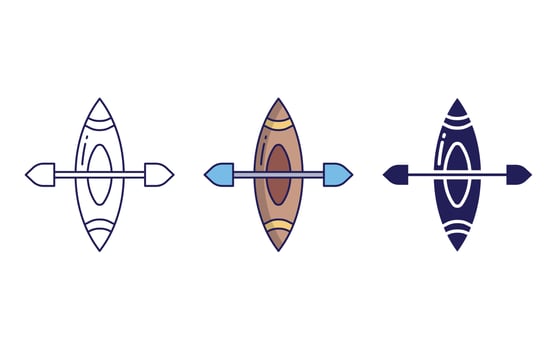 Kayak vector icon