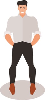 Image Of An Office Worker vector