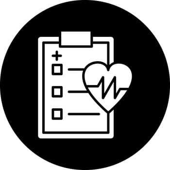Medical Report Vector Icon Design