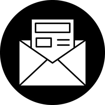 Newsletter Vector Icon Design