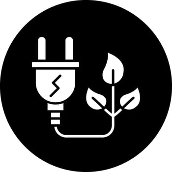 Sustainable Energy Vector Icon Design