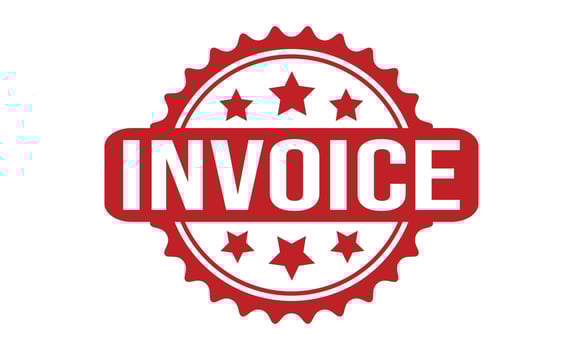 Invoice Rubber Stamp Seal Vector
