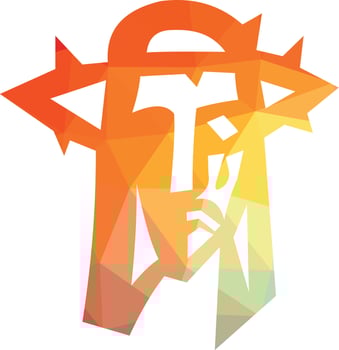 Vector Image Of A Silhouette Of Jesus Christ