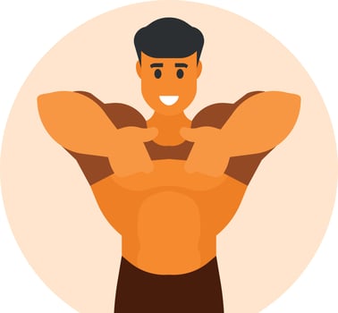 An Athlete Takes His Off Shirt vector