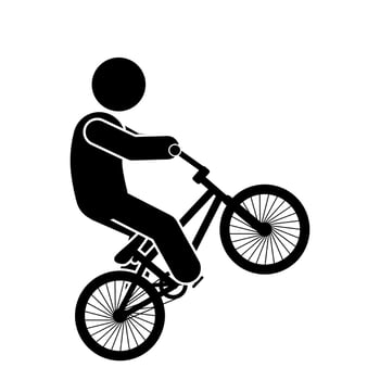 illustration of people riding bicycles, people cycling vector