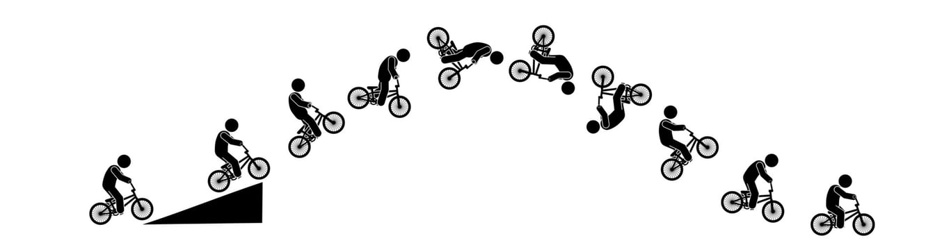Bmx freestyle Vectors , Illustrations