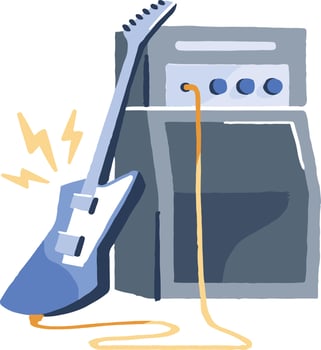 electric-guitar Illustration Vector
