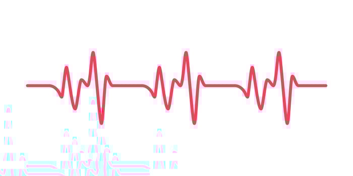 heart rhythm graph Checking your heartbeat for diagnosis vector