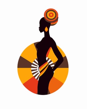 Creative African Girl Illustration vector