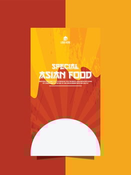 food menu banner ads vector