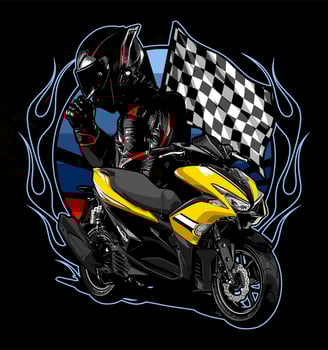 biker vector art