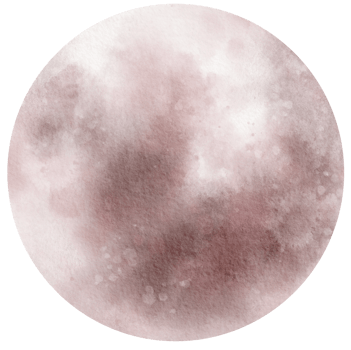 Watercolor Moon hand drawn png