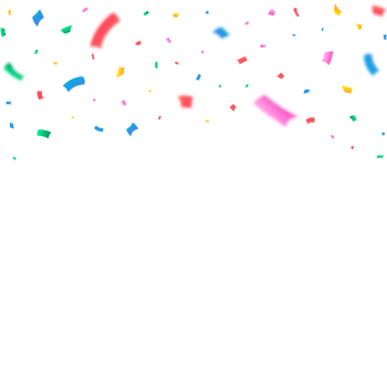 Colorful confetti falling isolated on transparent background. Festival and anniversary elements PNG. Multicolor party tinsel and confetti falling background. Confetti PNG for carnival background.