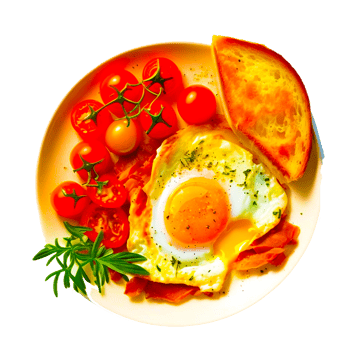 English breakfast PNG transparent