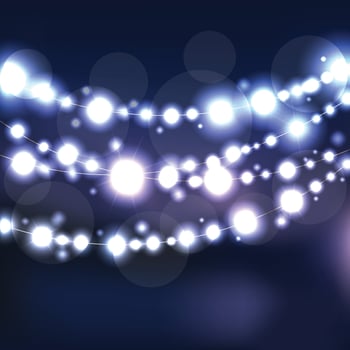 Fairy Light Effect Background vector