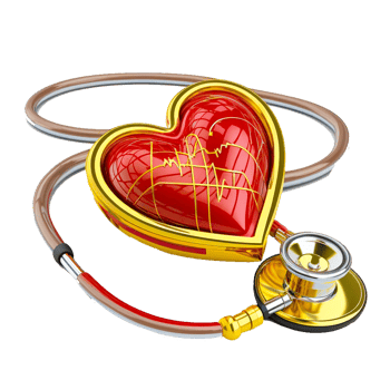 Stethoscope Heart PNG transparent